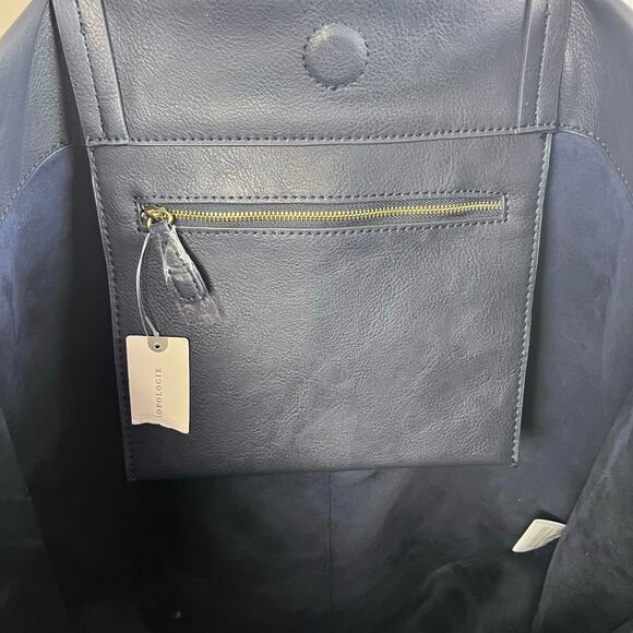 NWT: Anthropologie Tote Large Navy Colorful Tassels "My Favorite Things" (T) - Picture 7 of 8